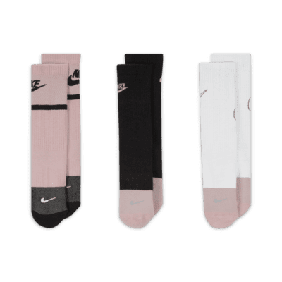 Nike Everyday Kids' Cushioned Crew Socks (3 Pairs)