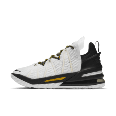 LeBron 18 "White/Black/Gold"