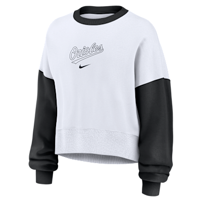 Baltimore Orioles Primary Women's Nike MLB Pullover Crew