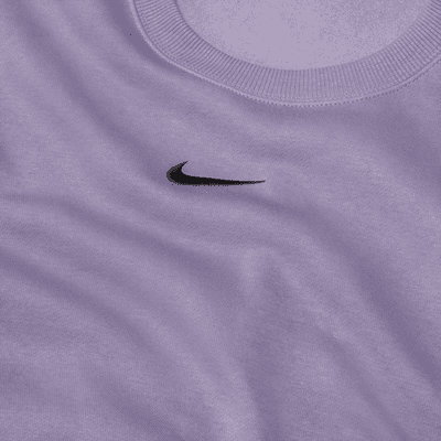 Oversized Nike Sportswear Phoenix Fleece-sweatshirt med rund hals til kvinder