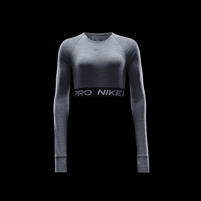 Nike Pro Women's Dri-FIT Cropped Long-Sleeve Top