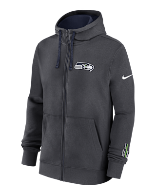 Мужское худи Seattle Seahawks Playbook Page Club Nike NFL Full-Zip Hoodie