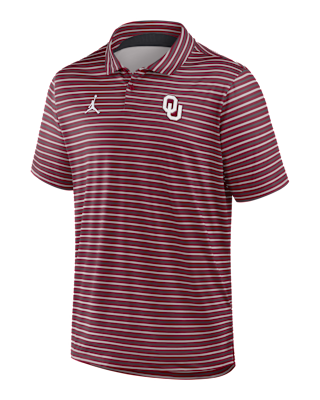 Мужские  Oklahoma Tour Stripe Jordan Brand Dri-FIT College Polo