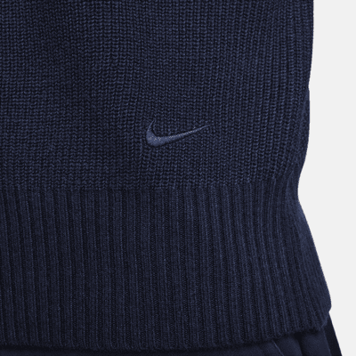 Nike Life langermet Henley-genser i militærstil til herre