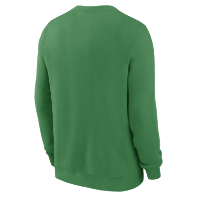 Sudadera de cuello redondo sin cierre universitaria Nike para hombre Oregon Ducks Primetime Evergreen Logo