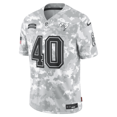 Jersey Nike Dri-FIT de la NFL Limited para hombre Mike Alstott Tampa Bay Buccaneers Salute to Service