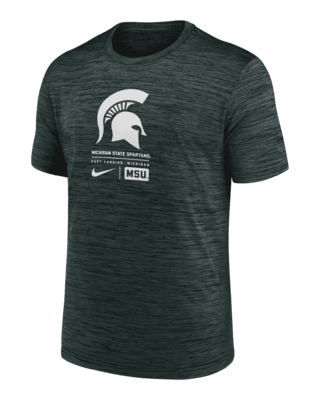 Мужская футболка Michigan State Spartans Campus Center Block Velocity Nike Dri-FIT College