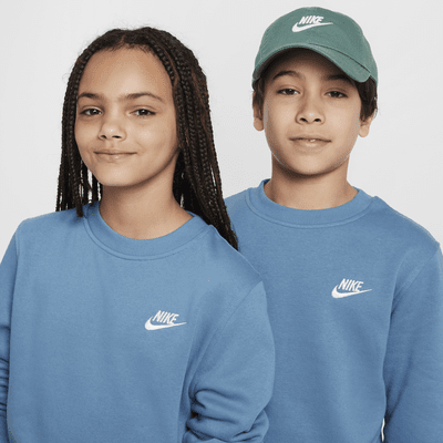 Sudadera para niños talla grande Nike Sportswear Club Fleece