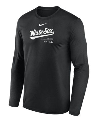 Мужская футболка Chicago White Sox Authentic Collection Practice Nike Dri-FIT MLB Long-Sleeve