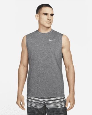 Мужские  Nike Heathered Sleeveless Hydroguard Swim Shirt