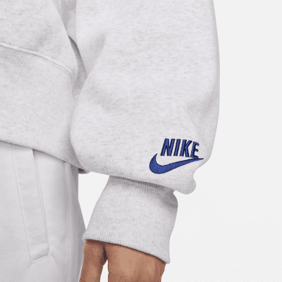 Nike Sportswear Women's Over-Oversized Crew-Neck Fleece Sweatshirt. Nike MY