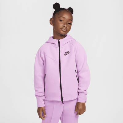 Nike Sportswear Tech Fleece Big Kids' (Girls') Full-Zip Hoodie