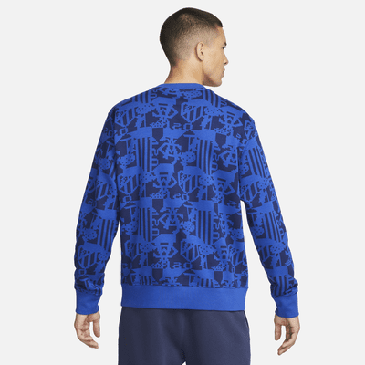 Atlético Madrid Men's French Terry Graphic Sweatshirt. Nike AU