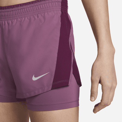 Shorts de running 2 en 1 para mujer Nike 10K