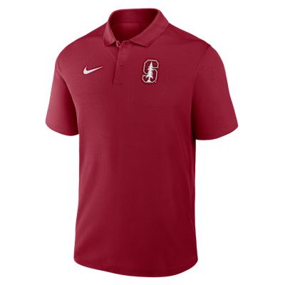 Polo universitario Nike Dri-FIT para hombre Stanford Primetime Victory Primary Logo