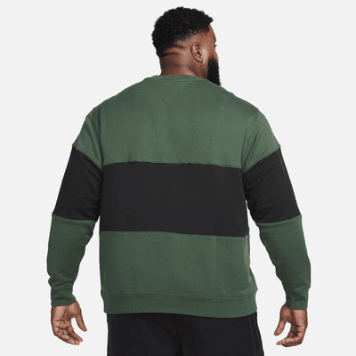 Nike Club Men's French Terry Color-Blocked Crew