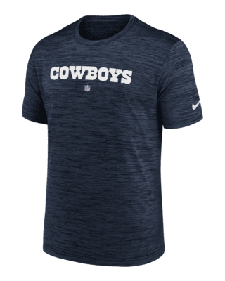 Women's Nike Navy Dallas Cowboys Sideline Velocity Performance T-Shirt Size: Medium