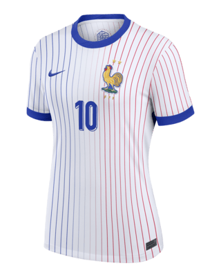 Женские джерси Kylian Mbappé France National Team 2024 Stadium Away Nike Dri-FIT Soccer Jersey