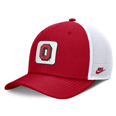 Ohio State Buckeyes Legacy Rise Mascot Men's Nike College Trucker Adjustable Hat