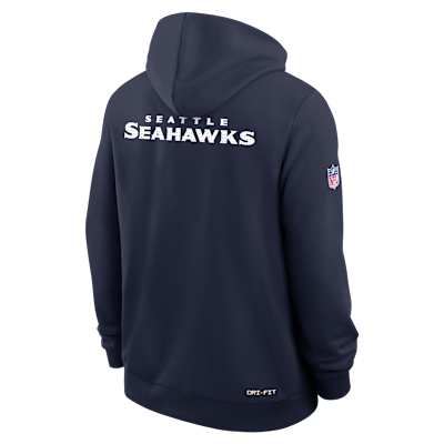 Seattle Seahawks Initial Home Sideline Men's Nike Dri-FIT NFL Pullover Hoodie