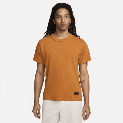 Haut en maille à manches courtes Nike Life pour homme