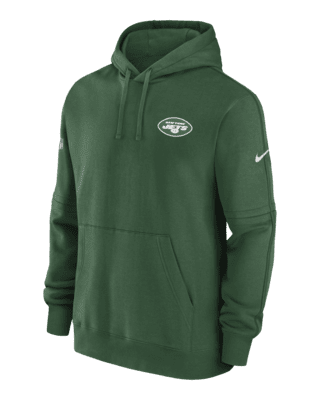 Youth Nike Black New York Jets 2023 Sideline Club Fleece Pullover Hoodie