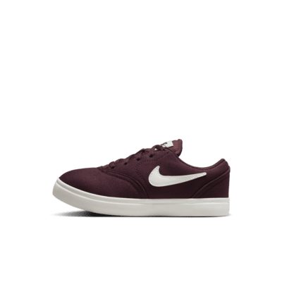 Tenis de skateboarding para niños talla pequeña Nike SB Check Canvas