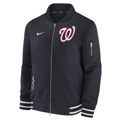 Washington Nationals Authentic Collection Men's Nike MLB Full-Zip ...