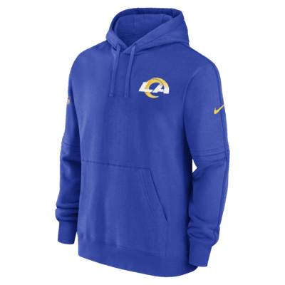 Los Angeles Rams Sideline Club Men’s Nike NFL Pullover Hoodie