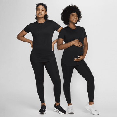 Nike (M) One Camiseta de manga corta con ajuste entallado Dri-FIT (Maternity) - Mujer