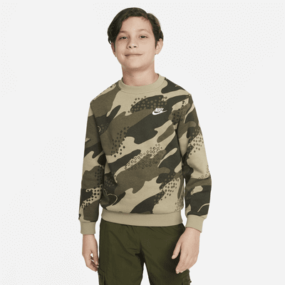 Sudadera para niños talla grande Nike Sportswear Club Fleece