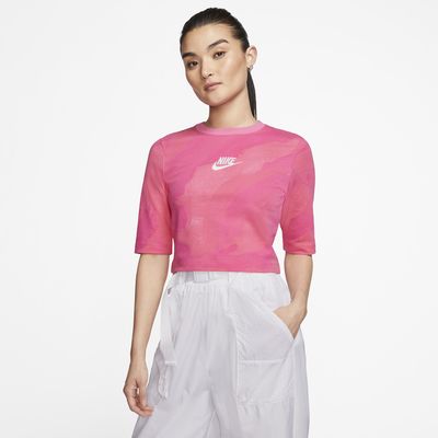 pink nike womens shirt