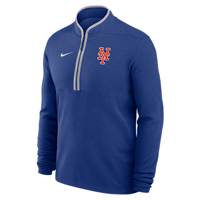 New York Mets Victory Men's Nike Dri-FIT MLB 1/2-Zip Long-Sleeve Top