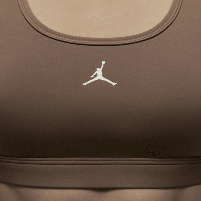 บราผู้หญิงซัพพอร์ตระดับกลางเสริมฟองน้ำ Jumpman Jordan Sport