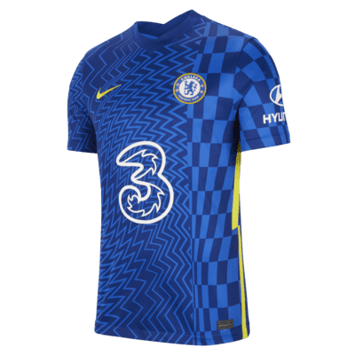 رجل كرتون Chelsea F.C. 2021/22 Stadium Home Men's Football Shirt رجل كرتون
