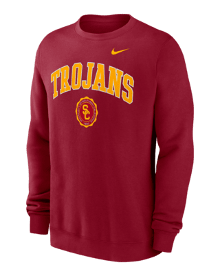 Мужские  USC Trojans Arched Seal Nike College Pullover Crew