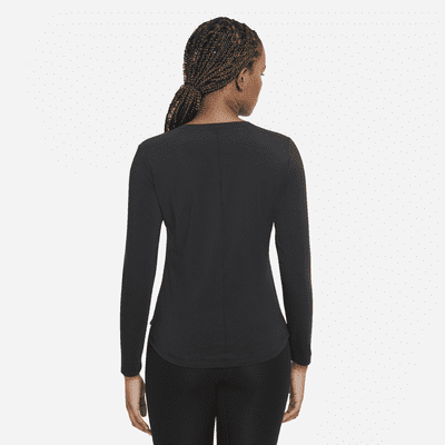 Playera de manga larga de ajuste estándar para mujer Nike Dri-FIT UV One Luxe