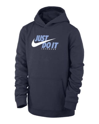 Sudadera con gorro sin cierre de lacrosse para niño talla grande Nike ...