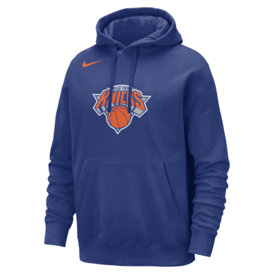 Blue Adidas Hoodie New York Knicks Sweatshirt NBA Basketball Mens