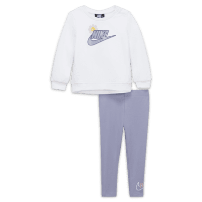 Nike Little Boys 2T-7 Long Sleeve Sportwear Gravel Swoosh Tee and