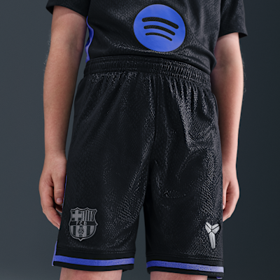 FC Barcelona 2025/26 Stadium Away Big Kids' Kobe Dri-FIT Soccer Replica Shorts