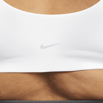 Bra deportivo con cuello en U con forro delgado de baja sujeción para mujer Nike Alate All U (talla grande)