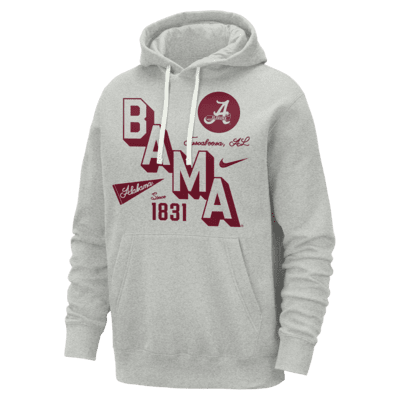 Sudadera con gorro universitaria Nike para hombre Alabama Club