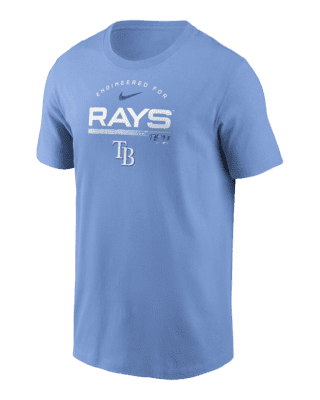 Nike Dri-Fit Rays Baseball TB T-Shirt Men's Navy Blue Crew Neck Short  Sleeve