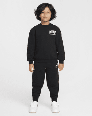 Детские  Nike Sportswear Powder Play Little Kids' 2-Piece Jacquard Crew Set