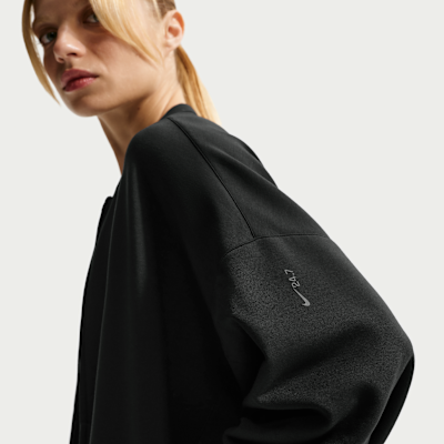 Nike 24.7 ImpossiblySoft Women's Dri-FIT Oversized Crew-Neck Full-Zip Top