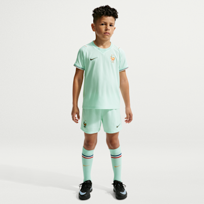 FFF 2026 Stadium Away Little Kids' Nike Soccer Replica 3-Piece Kit from Nike - $85