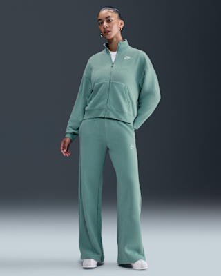 Женские  Nike Sportswear Club Fleece Mid-Rise Wide-Leg Sweatpants