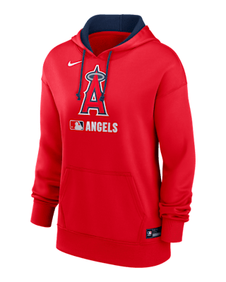 Женское худи Los Angeles Angels Authentic Collection Nike Therma MLB Pullover Hoodie