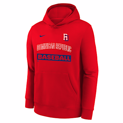 Dominican Republic National Baseball Team 2026 World Baseball Classic Club Youth Nike Pullover Hoodie